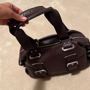 Kenneth Cole 2000s Brown Leather Shoulder Bag